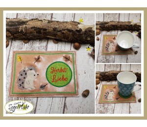Stickdserie - ITH Mug Rugs Herbst